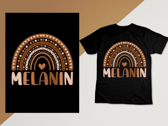African Melanin Typography T Shirt: Graphics & Print Templates