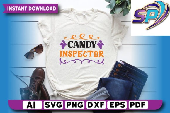 Candy Inspector T Shirt Design: Graphics & Print Templates