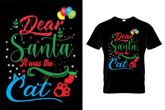 Christmas T-Shirt SVG Design 3: Graphics & Print Templates