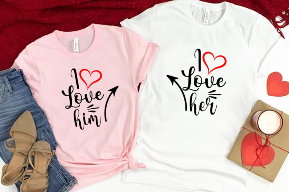 Couple Valentines Gift Shirt Design: Graphics & Print Templates