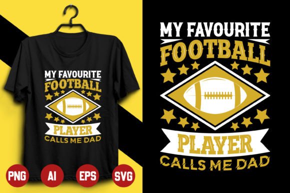 Football T-shirt Design -3 Graphics & Print Templates