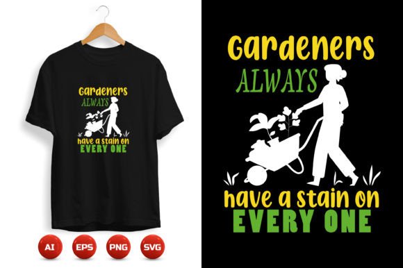 Gardening T-shirt Design 18: Graphics & Print Templates