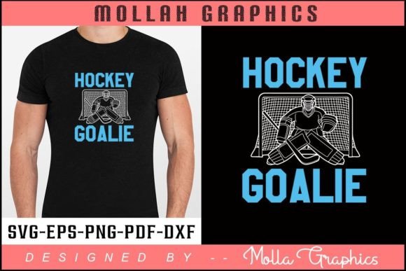 Hockey Goalie T Shirt Design: Graphics & Print Templates