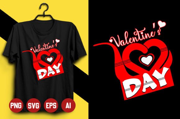 Valentin T-shirt Design -1: Graphics & Print Templates